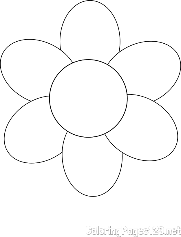 Simple Bloom Coloring Page