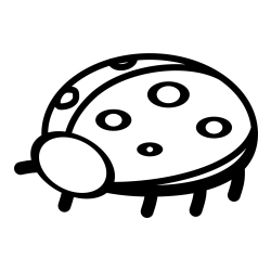 Simple Ladybug Coloring Page