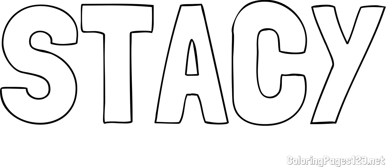 STACY Coloring Page