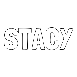 Online Created Coloring Page - STACY Coloring Page