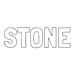 STONE Coloring Page