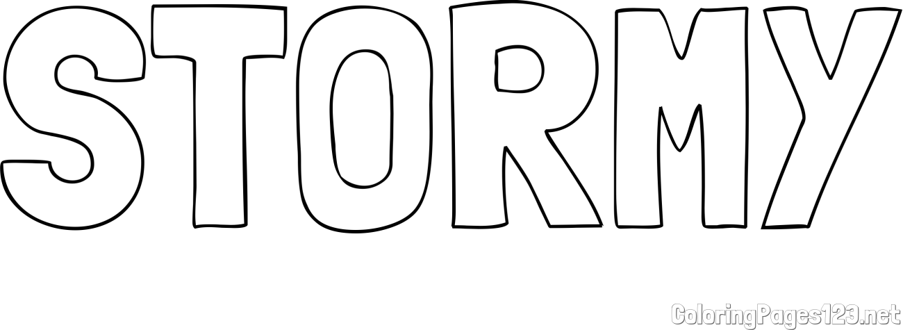 STORMY Coloring Page