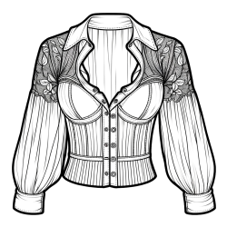 Summer Cardigan Coloring Page