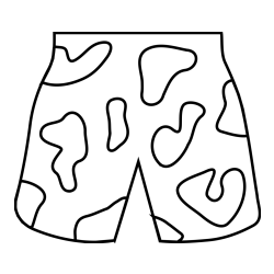 Summer Shorts Coloring Page