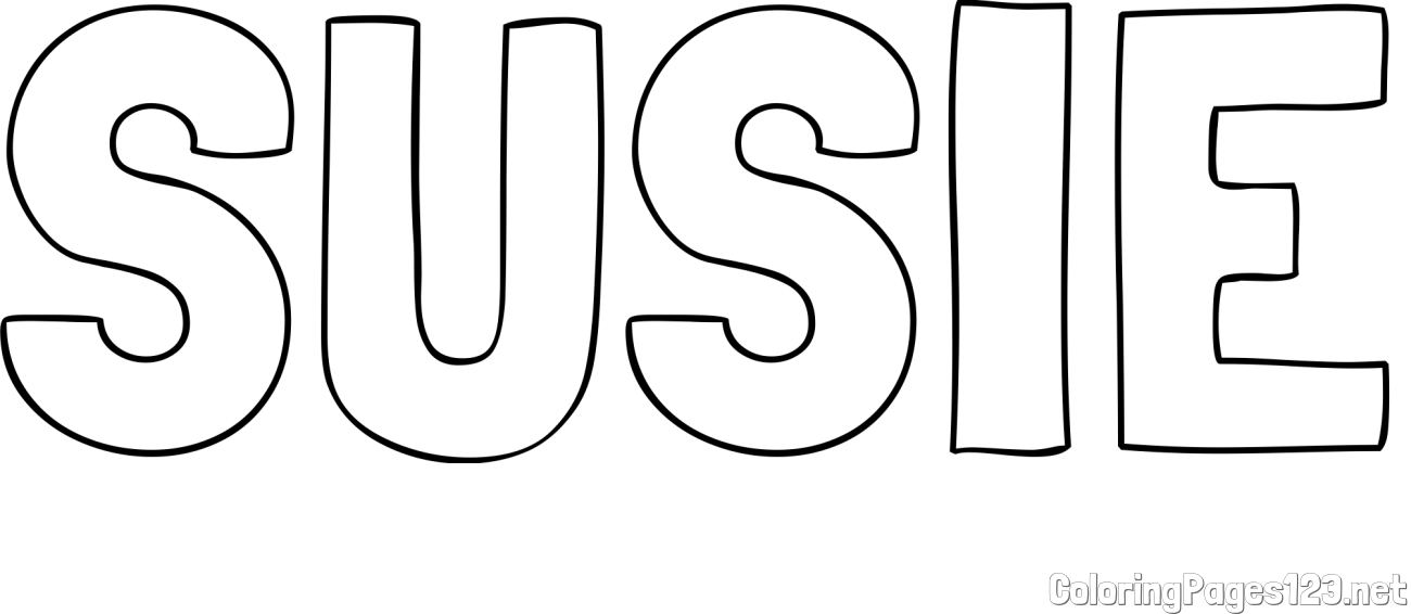 SUSIE Coloring Page