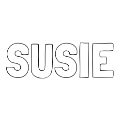Online Created Coloring Page - SUSIE Coloring Page