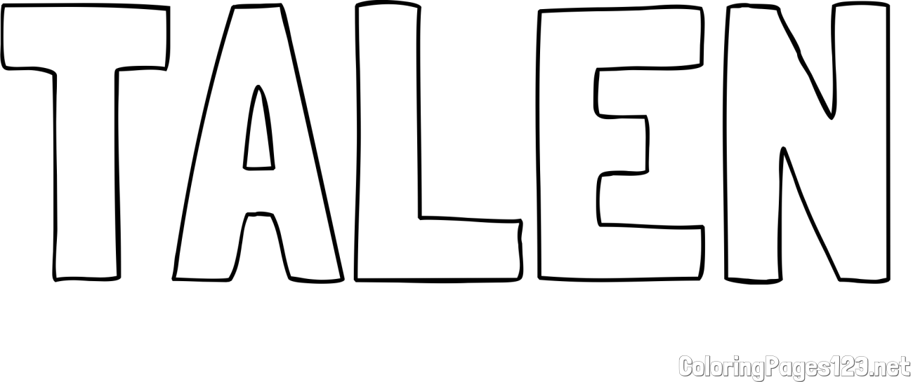 TALEN Coloring Page