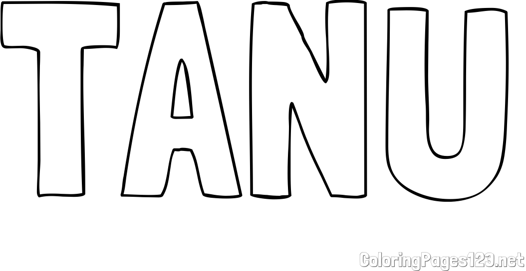TANU Coloring Page