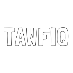 Online Created Coloring Page - TAWFIQ Coloring Page