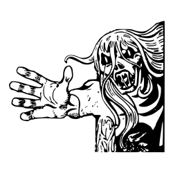 Terrifying Monster Coloring Page -