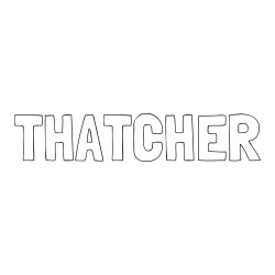 Online Created Coloring Page - THATCHER Coloring Page