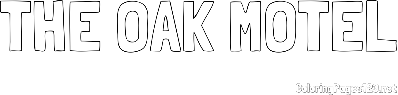 THE OAK MOTEL Coloring Page