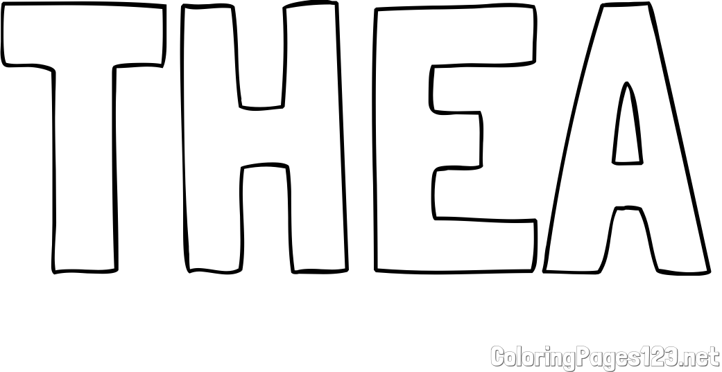 THEA Coloring Page