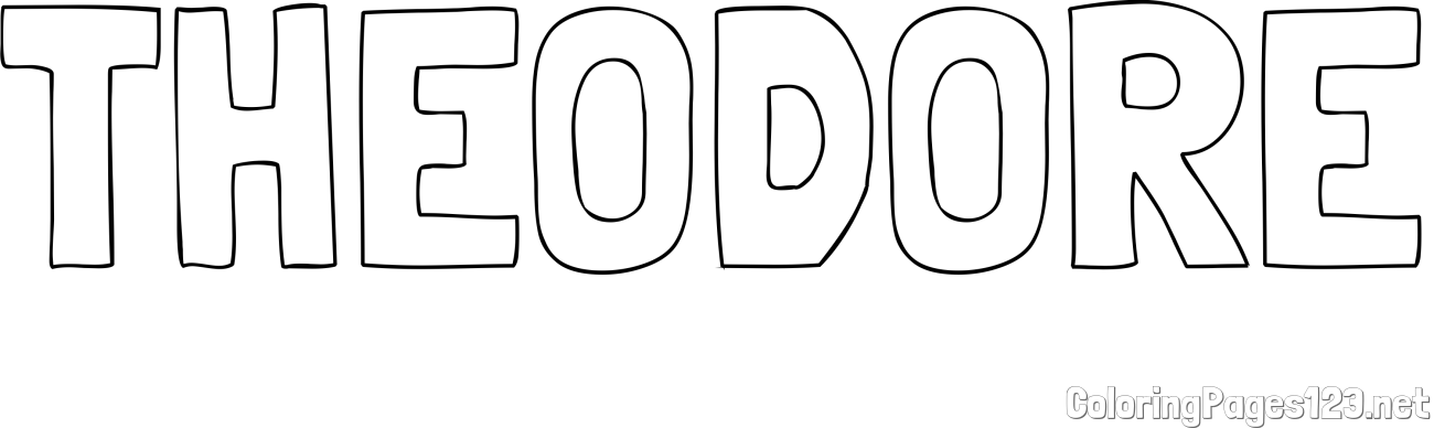 THEODORE Coloring Page