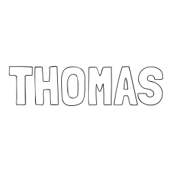 THOMAS Coloring Page