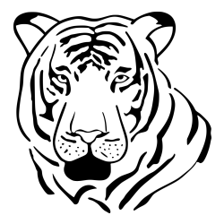 Tiger Head Coloring Page