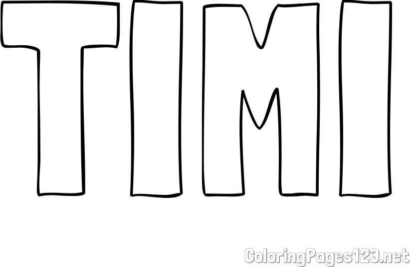 TIMI Coloring Page