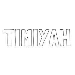 Online Created Coloring Page - TIMIYAH Coloring Page