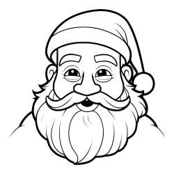 Tired Santa Claus Coloring Page