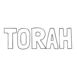 Online Created Coloring Page - TORAH Coloring Page