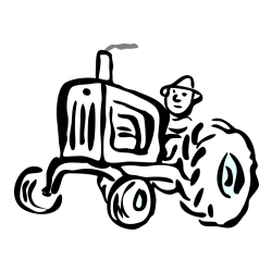 Tractor Coloring Page