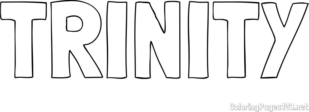 TRINITY Coloring Page