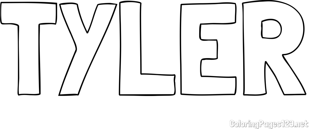 TYLER Coloring Page