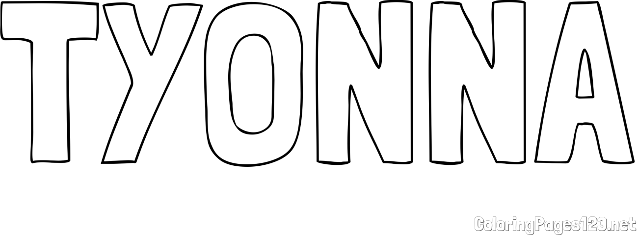 TYONNA Coloring Page