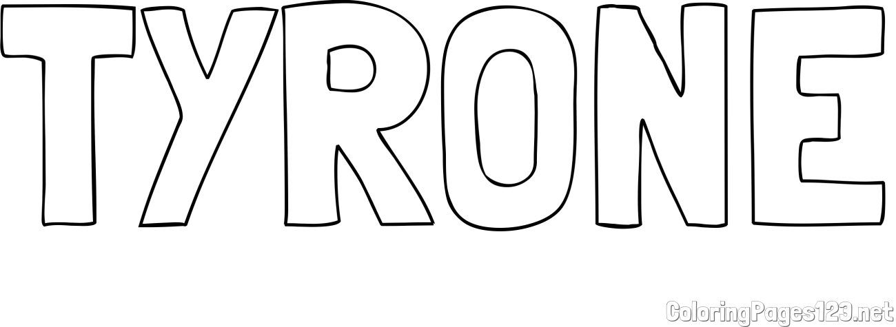 TYRONE Coloring Page