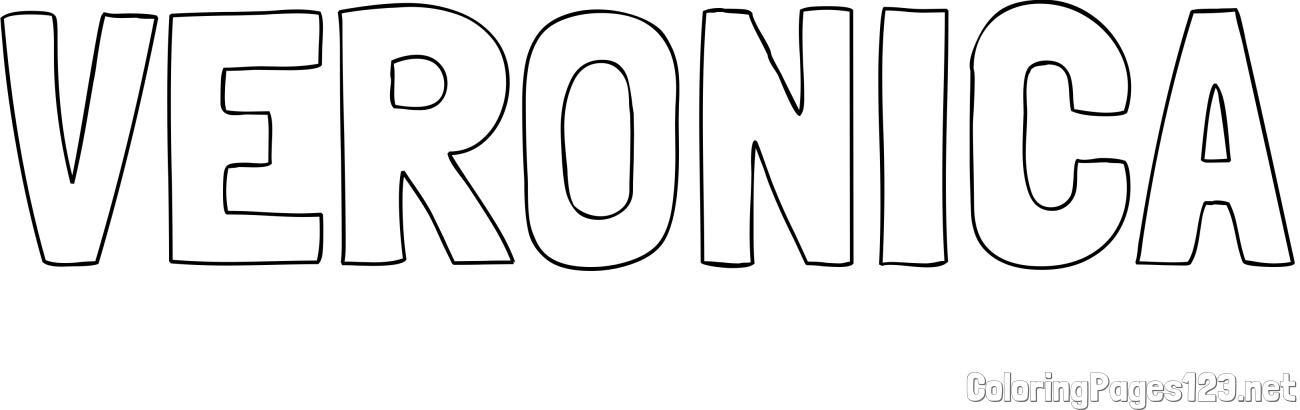 VERONICA Coloring Page