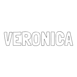 Online Created Coloring Page - VERONICA Coloring Page