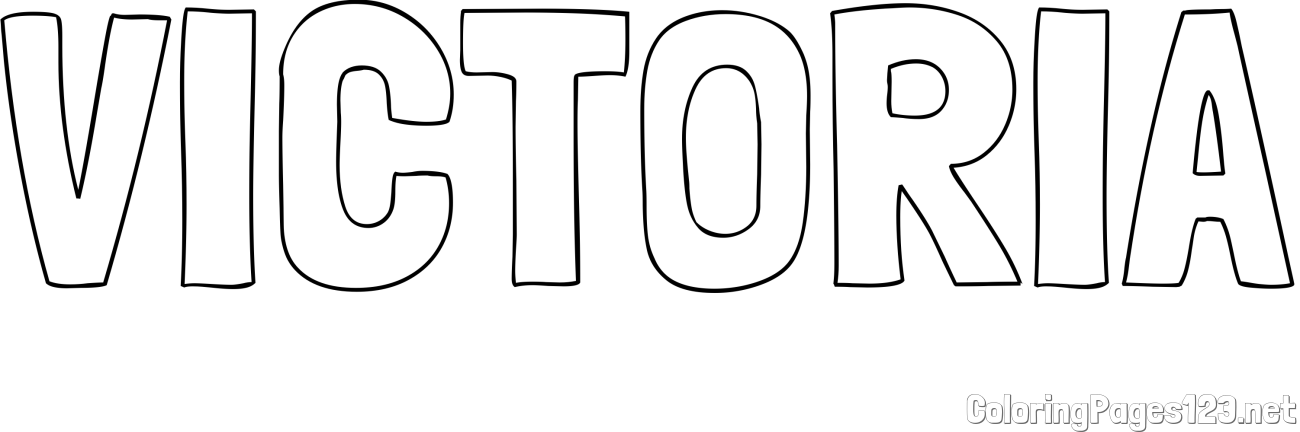 VICTORIA Coloring Page