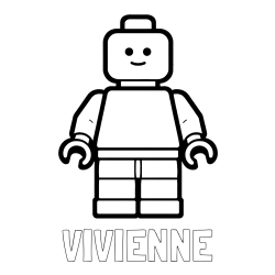 Online Created Coloring Page - VIVIENNE Coloring Page and Easy LEGO Character Coloring Page