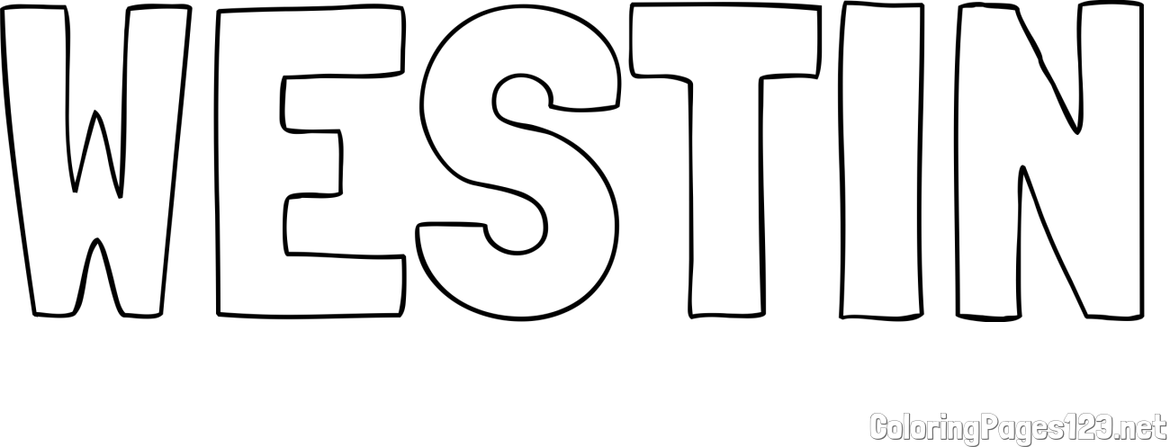 WESTIN Coloring Page
