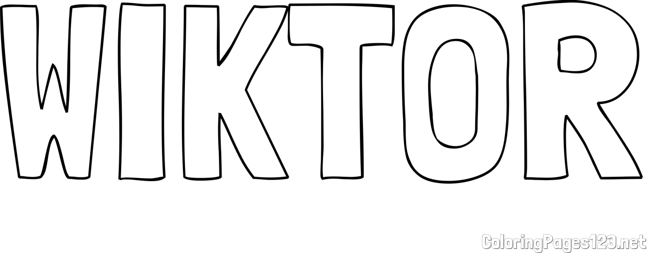WIKTOR Coloring Page