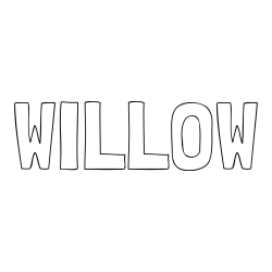 WILLOW Coloring Page