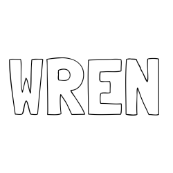 Online Created Coloring Page - WREN Coloring Page