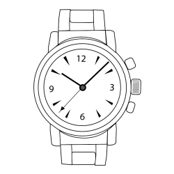 Wristwatch Coloring Page