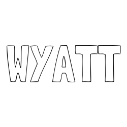 WYATT Coloring Page