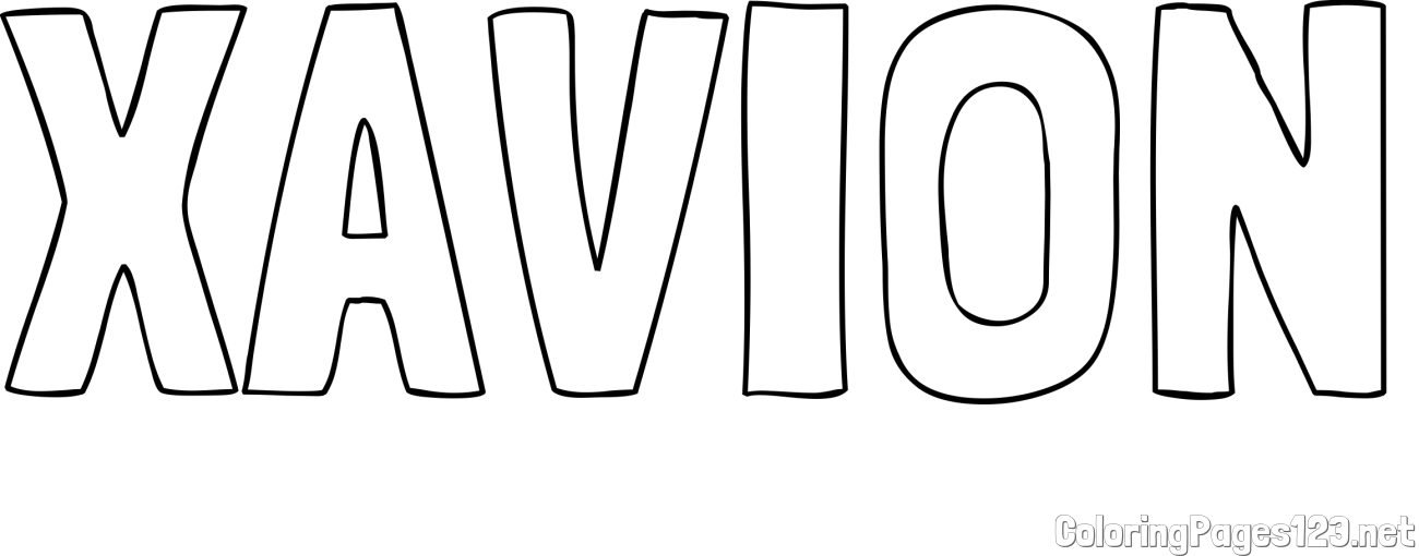XAVION Coloring Page