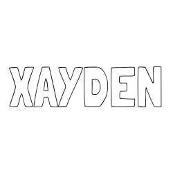 Online Created Coloring Page - XAYDEN Coloring Page