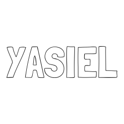 Online Created Coloring Page - YASIEL Coloring Page