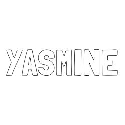 Online Created Coloring Page - YASMINE Coloring Page