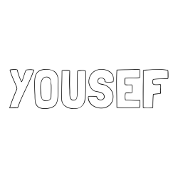 Online Created Coloring Page - YOUSEF Coloring Page