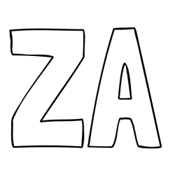 Online Created Coloring Page - ZA Coloring Page