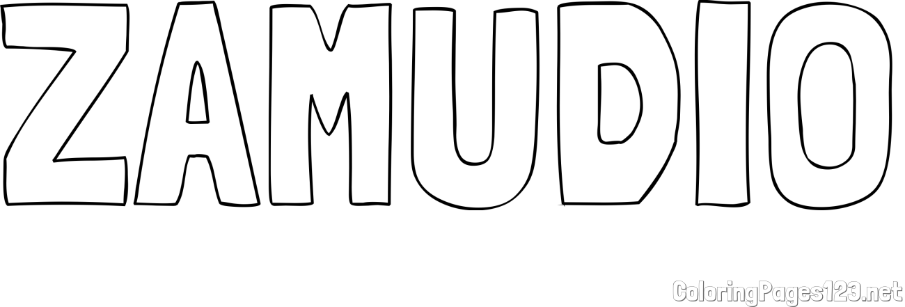 ZAMUDIO Coloring Page