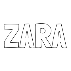 Online Created Coloring Page - ZARA Coloring Page