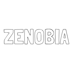Online Created Coloring Page - ZENOBIA Coloring Page