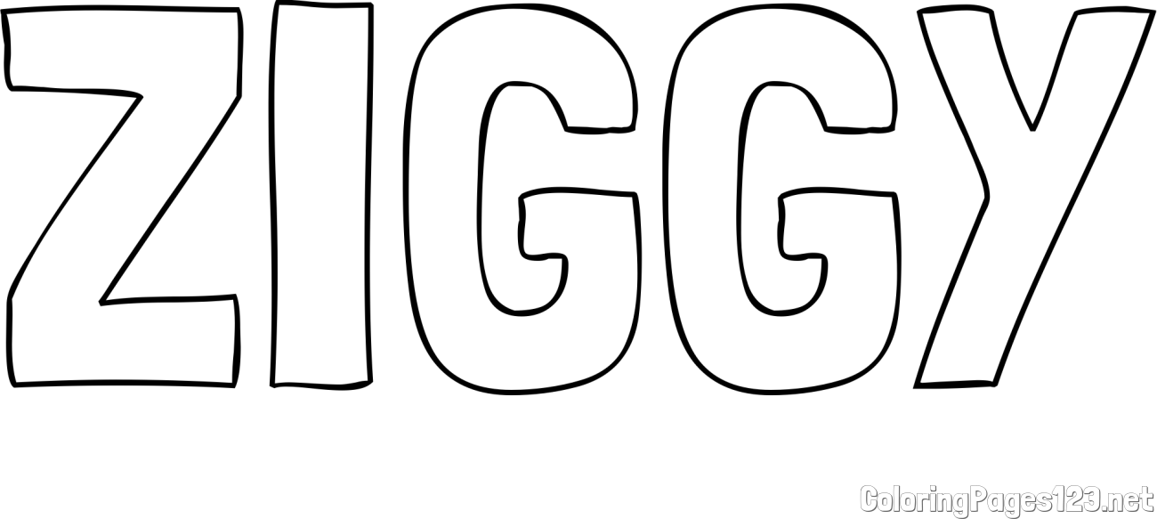 ZIGGY Coloring Page
