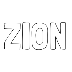 Online Created Coloring Page - ZION Coloring Page